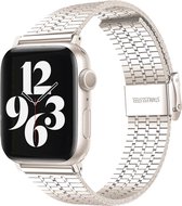 Bracelet Smartwatch en acier - Convient pour bracelet en acier inoxydable Apple Watch - starlight - Bracelet de montre / Bracelet / Bracelet Strap-it - Taille: 42 - 44 - 45 - 49 mm