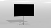 TV vloerstatief SQUARE 80 Design Tv standaard geborsteld RVS 32-65”