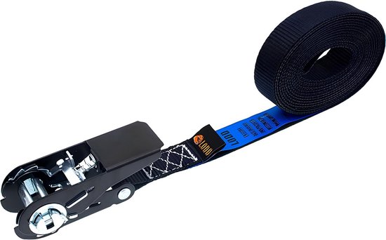 LODD - 5 straps made of steel 6 m x 25 mm - durable polyester (800 kg) with carry bag - standard in 12195-2 - universal attachment for relocation, trailer, bicycle, motorcycle