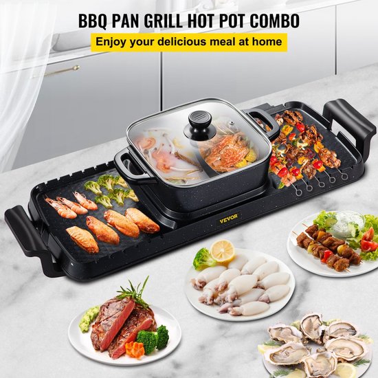 Tristar PZ-9131 Electric Hot Pot and Korean Grill