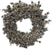 DBT Krans Landelijk "Blue Berry" Hout-Natuurlijke materialen White Wash D 35 cm