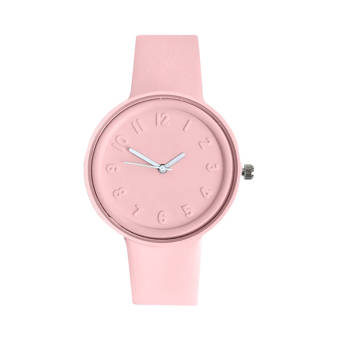 Pastel Color Horloge - Soft Pink | Siliconen | Ø 41 mm | Fashion Favorite