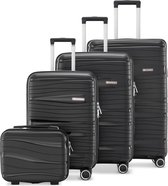 Suitcase Supply Set de valises - Set trolley 4 pièces avec serrure TSA - Zwart