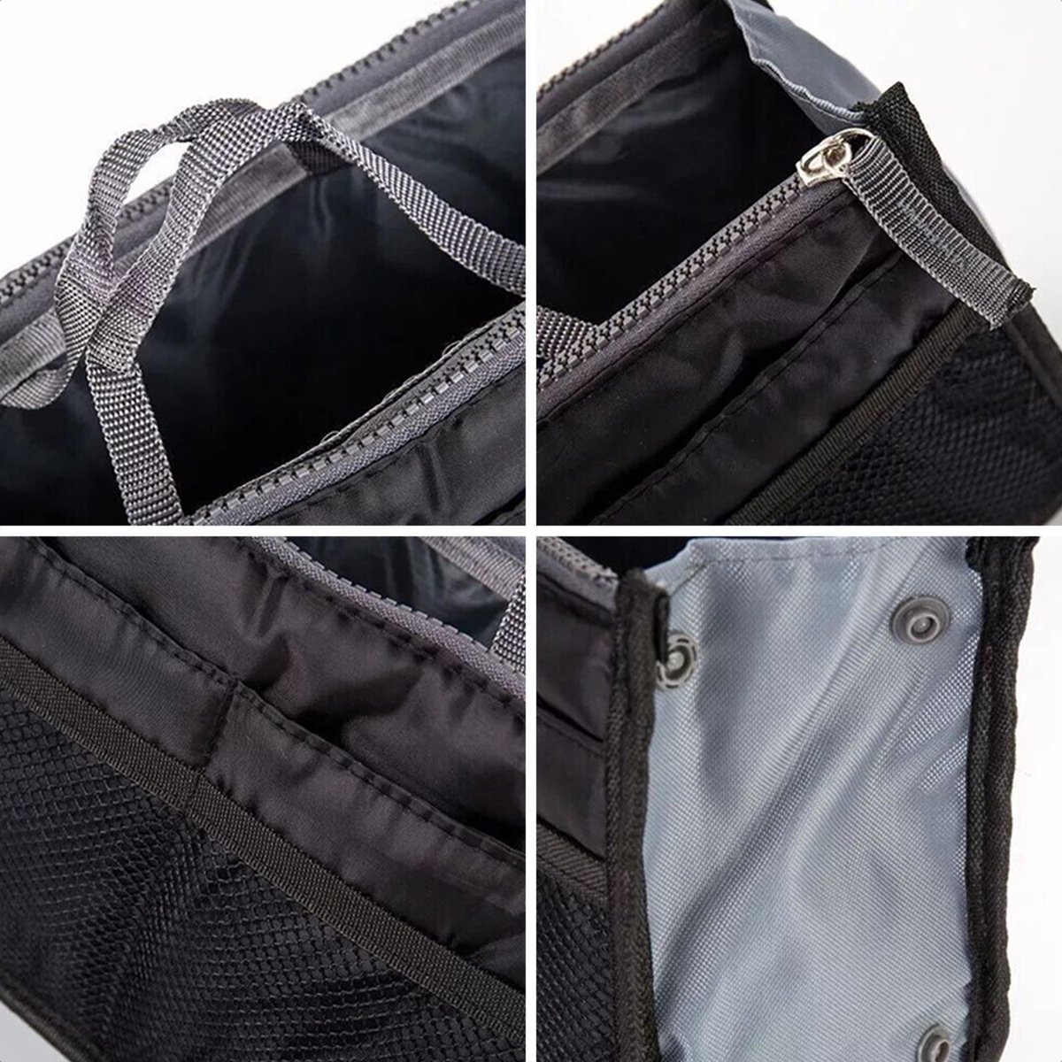 Organisateur De Sac Avec 11 Compartiments - Dimensions 24x18 Cm - Couleur Noir Ou Beige - Neuf Sans étiquette