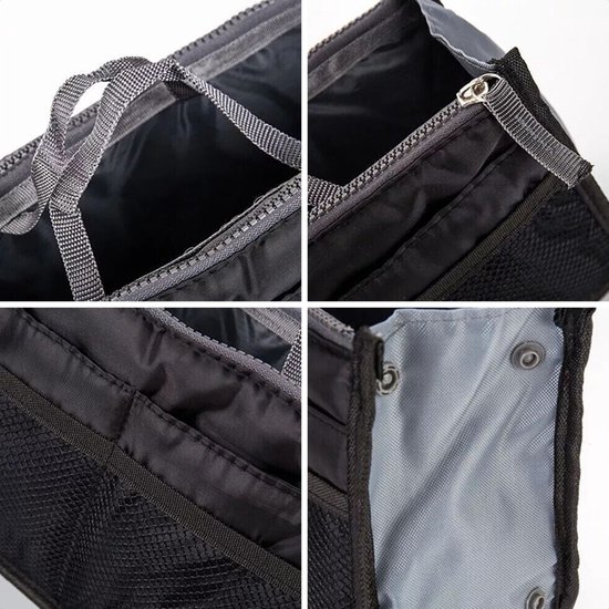 Bag in bag tas organizer – 11 vakken – zwart - QY