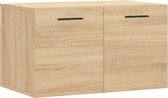 vidaXL - Wandkast - 60x36,5x35 - cm - bewerkt - hout - sonoma - eikenkleurig