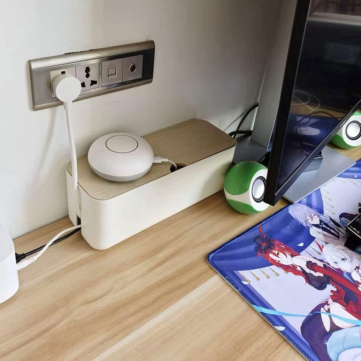 3 Stück kabelbox,Kabelmanagementbox,Aufbewahrungsbox für Kabel mit