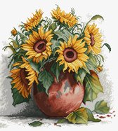 Luca-S The Sunflowers borduren (pakket) B7021