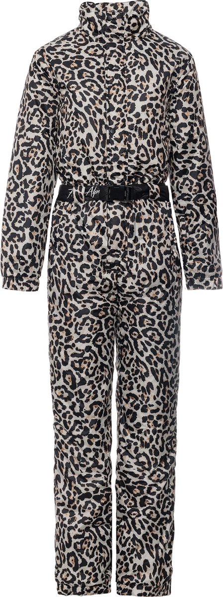 Funky Alps Skipak Panter Vintage Onesie Panther Skipak Wintersport Carnaval Apres-ski Foute Skipakken Panterprint