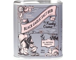 Black Garlic Salt Rub Tin 250gr