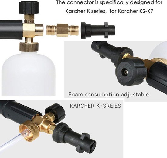 Somstyle Foam Gun Geschikt Voor Karcher K7, K6, K5, K4, K3 & K2 1L Schuimkanon...