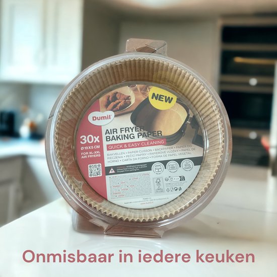 HONYAO Airfryer Bakpapier 23x23 cm, 200 stuks Verdikt Bakpapier XXL