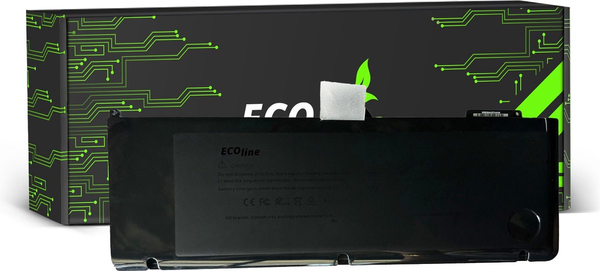 EcoLine - A1382 Batterij Geschikt voor de Apple Macbook Pro 15 A1286 2011-2012 / 10.95V 5200mAh.