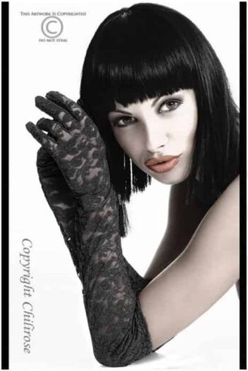 Goedkoopste CHILIROSE - CR3071 BLACK LACE GLOVES