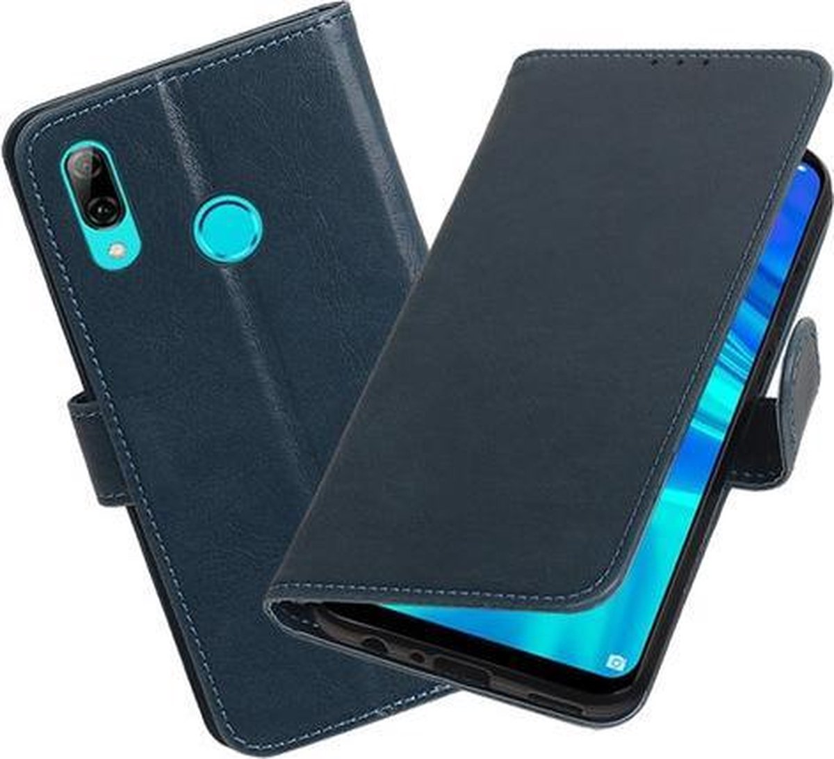 Motief Bookstyle Hoesje voor Huawei Honor 10 Lite Blauw