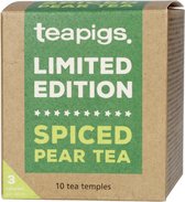 teapigs - Spiced Pear Tea - 10 tea temples (box of 6 - 60 pyramide sachets total)