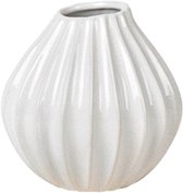 Broste Copenhagen - Vase avec relief 'Wide' - Ivoire