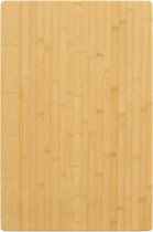 The Living Store Bamboe Tafelblad - 40 x 60 x 4 cm - Duurzaam en veelzijdig - Afgeronde randen - Eenvoudig schoon te maken - Uniek en exclusief - The Living Store