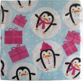 Servetten Duni Finess Kerst "Xmas Penguin" 33x33cm a 20 stuks