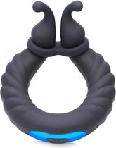 XR Brands Cobra - Dual Stimulation Silicone Cockring black