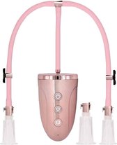 Shots - Pumped Automatische Oplaadbare Clitoris- en Tepelpompset pink