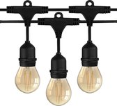 Ledvion Prikkabel, LED Prikkabels Buiten, 45M, 45x E27 LED Lamp Goud, Waterdicht IP65, Prik Kabel Buiten, 45W, 2100K
