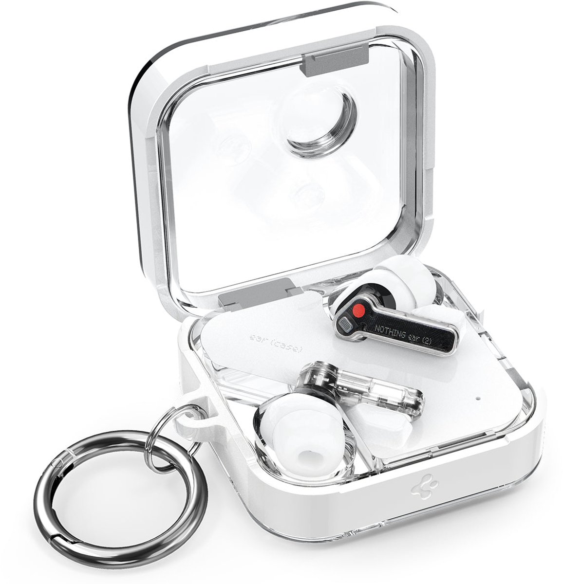 Spigen Ultra Hybrid Nothing Ear (2) Hoesje Transparant / Wit