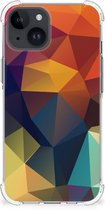 Hoesje maken Geschikt voor iPhone 15 GSM Hoesje met doorzichtige rand Polygon Color
