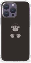 Smartphone hoesje Geschikt voor iPhone 15 Pro Max Hoesje Bumper met transparante rand Gorilla
