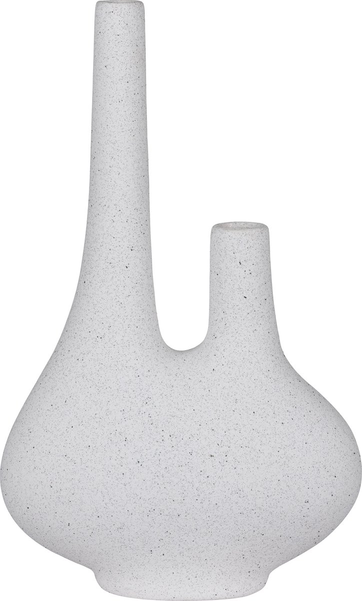 House Nordic Vaas - Wit - Keramiek - Design - 23x11x37 cm