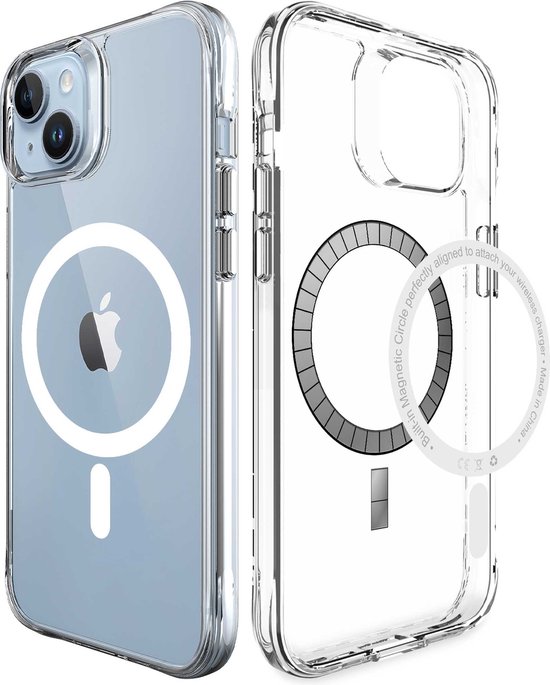 iMoshion Hoesje Geschikt voor iPhone 14 Hoesje - iMoshion Rugged Air Geschikt voor MagSafe case - Transparant