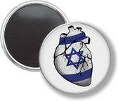 Button Met Magneet - Hart Israel - NIET VOOR KLEDING
