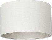 Milano lampenkap stof - licht-grijs transparant Ø 35 cm - 20 cm hoog