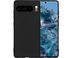 Hoesje - Geschikt voor Google Pixel 8 Pro - Sterk & Shockproof - Siliconen Case - Hoes Cover - Telefoonhoes - Zwart