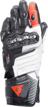 Dainese Carbon 4 Long Lady Leather Gloves Black White Red S - Maat S - Handschoen