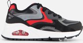 Skechers Uno Gen1 - Color Surge Jongens Sneakers - Zwart/Rood - Maat 30