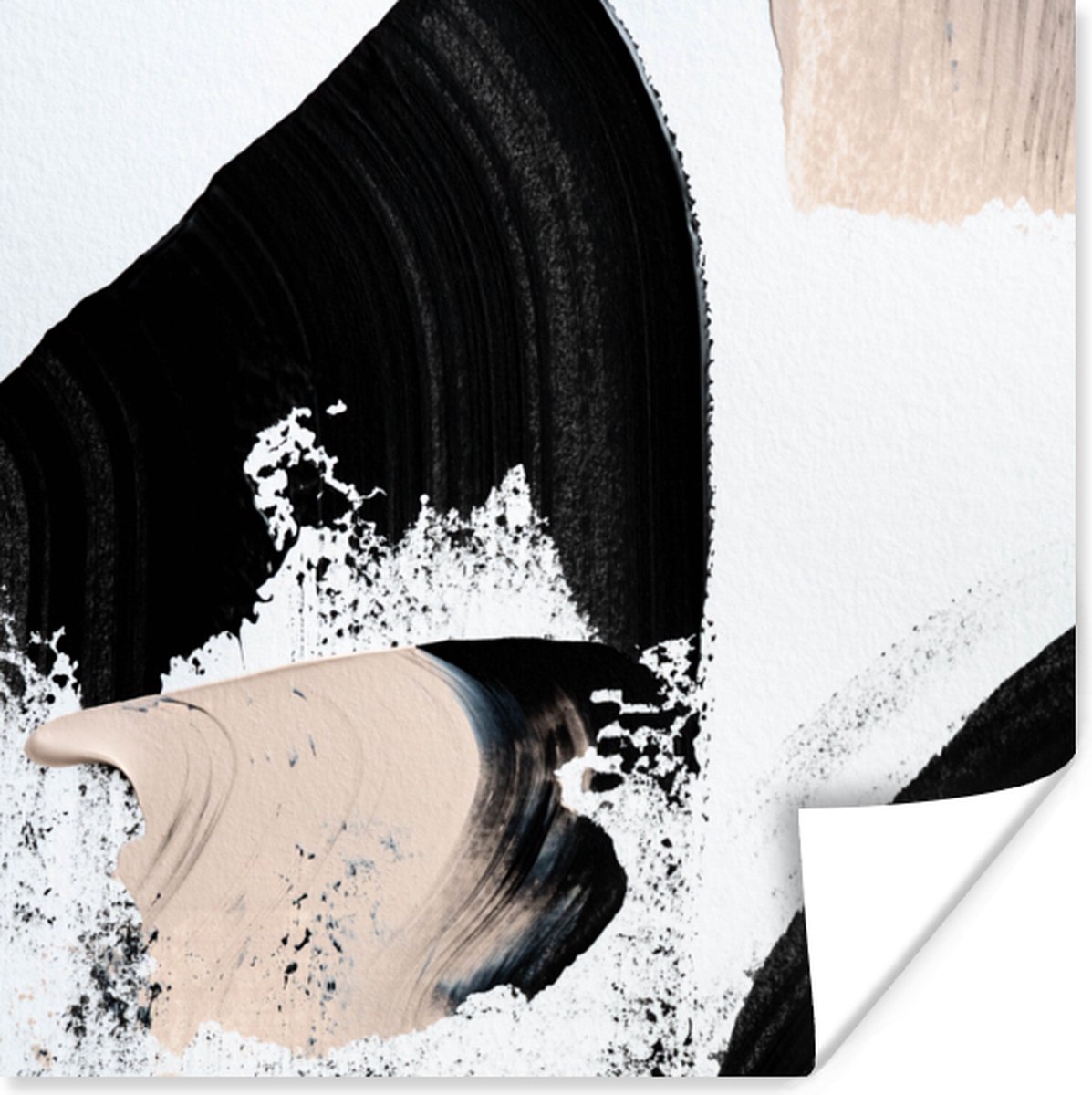 Poster Verf - Abstract - Design - 30x30 cm