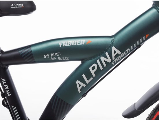 Alpina Yabber Jongensfiets - 20 inch - Pine Green Matt / Vivid Black Matt - Crossfiets/Mountainbike - Groen van Alpina — afbeelding 3