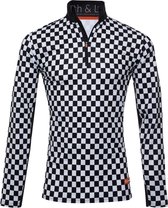 Gareth & Lucas Skipully The Thirty-Four - Heren L - 100% Gerecycled Polyester - Midlayer Sportshirt - Wintersport