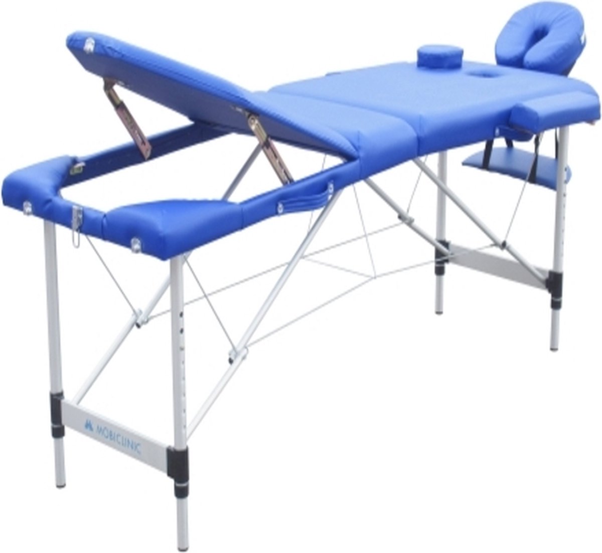 Goedkoopste Mobiclinic CA-01 PLUS - Inklapbare Massagetafel - Hout - Draagbaar - 186 x 60 cm - Voor Massage Tattooages en meer - Veilig - Verstelbaar - Comfortabel - Blauw