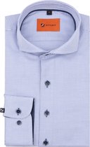 Suitable - Twill Overhemd Print Lichtblauw - Heren - Maat 42 - Slim-fit