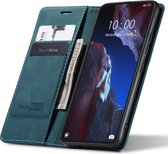 Hoesje geschikt voor Xiaomi Poco F5 Pro - Book Case Leer Slimline Blauw