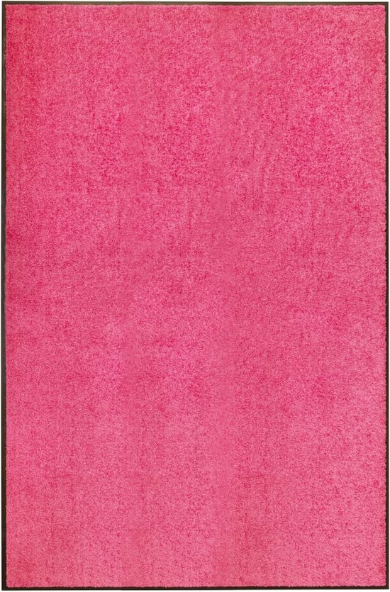 The Living Store Deurmat - Binnen- en buitenmat - 180 x 20 cm - Roze - Anti-slip PVC