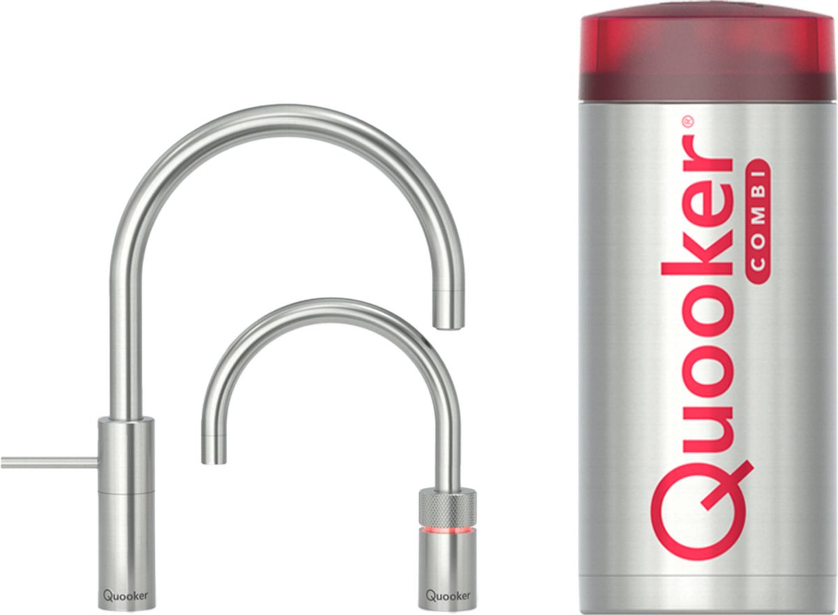 Quooker® COMBI+ Nordic Round Twintaps RVS
