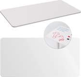 Maclean - Tafelblad/klapkaart voor bureau - 120x60cm - Wit