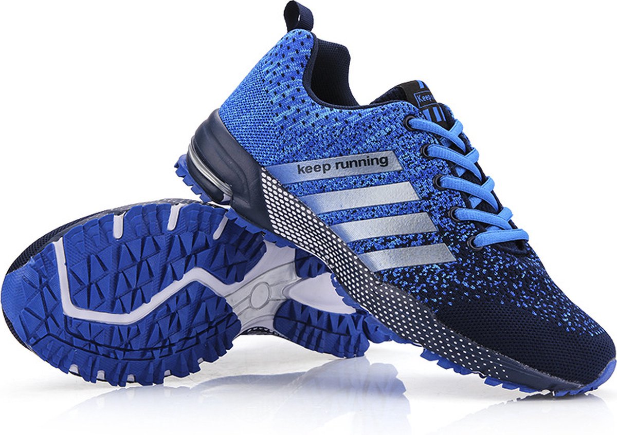 RAMBUX® - Sneakers - Blauw - Zomer Sportschoenen - Hardloopschoenen - Slijtvast & Ademend - Lichtgewicht - Wandelschoenen - Maat 37
