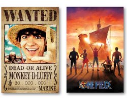 One Piece posters - Set van twee verschillende posters - Manga - Anime - Netflix - Formaat 61 x 91.5 cm