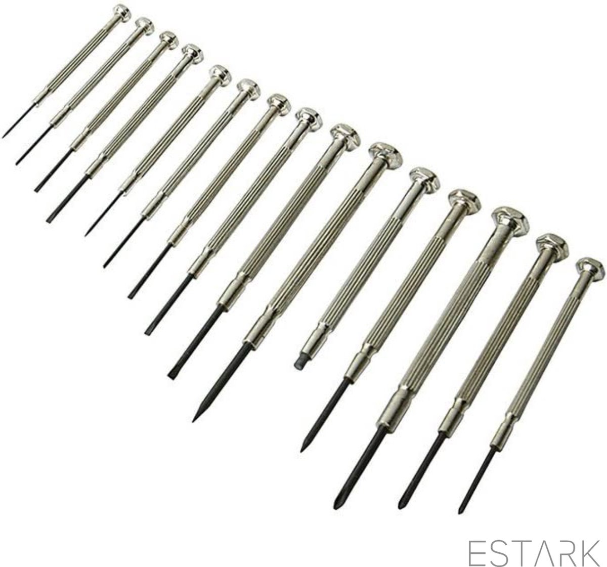 ESTARK® Mini Set de Tournevis - Phillips / Tête Plate - Set de Tournevis de  Précision