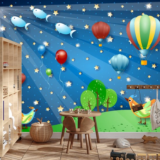 Papier peint photo pour Enfants - Nuit Magique - Papier peint non tissé - 416 x 290 cm