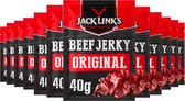 Jack Link's Beef Original - 12 stuks - 40 gram - Vleesconserven - Snacks - Fitness - Voordeelverpakking